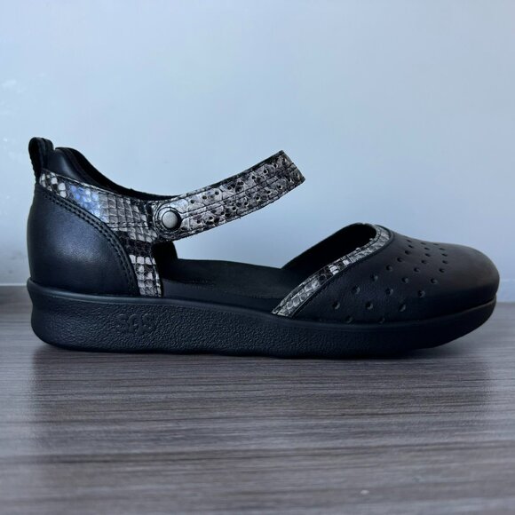 SAS Eden Gravity Women's Mary Jane Shoes $200 Black Mamba - Picture 7 of 14